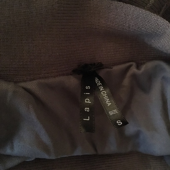 Lapis Gray knit midi skirt with stretchy waistband - Picture 6 of 8